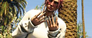 GTA 5 Player Mod: BOW Duck Nails for MP Female (Image #3)