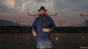 GTA 5 Player Mod: Western Winter Coat MP Male (Featured)