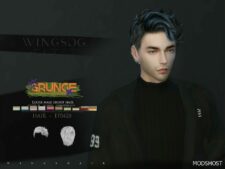 Sims 4 Male Mod: Wings EF0420 Loose Male Short Hair (Featured)