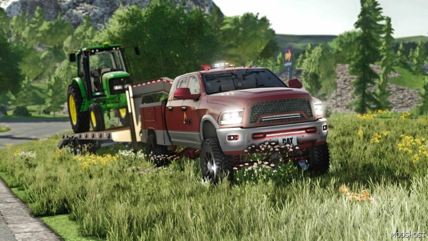 FS22 RAM Car Mod: 2018 RAM 3500 Service Truck (Featured)