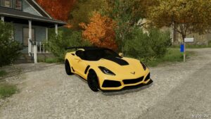 FS22 Chevrolet Car Mod: C7 Corvette ZR1 2019 (Featured)