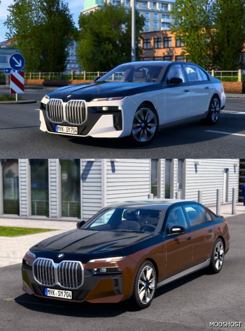 ETS2 BMW Car Mod: 2024 BMW I7 M70 1.50 (Featured)