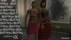 GTA 5 Player Mod: Kilt MP Female & MP Male (Featured)