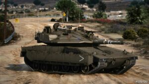 GTA 5 Vehicle Mod: Merkava MK.4M Windbreaker Israel Add-On (Featured)