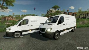 FS22 Mercedes-Benz Vehicle Mod: Mercedes Benz Sprinter 24-Hour Breakdown Service (Image #2)