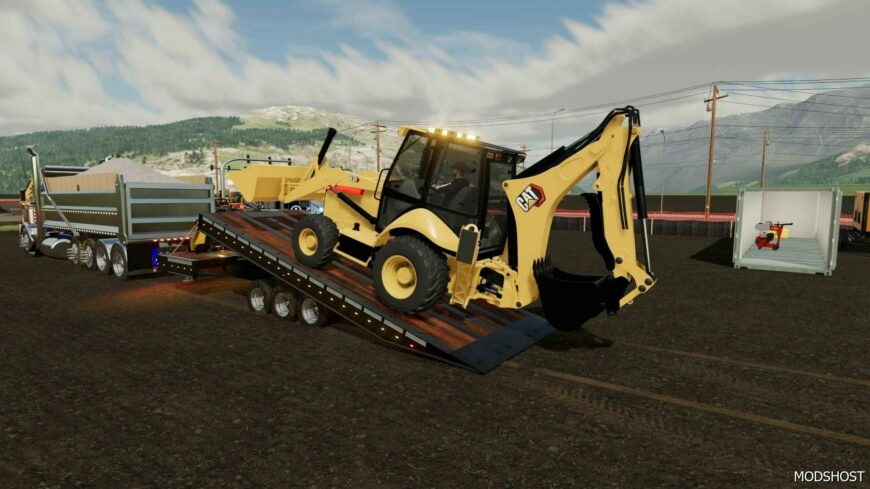 FS22 Trailer Mod: Trail King Tkt50Lp Tilt Deck (Featured)