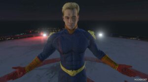 GTA 5 Player Mod: Homelander W/Cloth Physics (Featured)