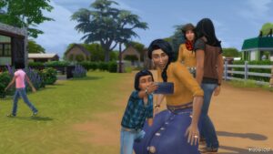 Sims 4 Mod: Take Picture Together Social Interaction Re-enable for Child-Elder (Featured)