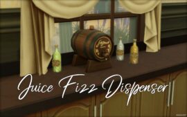 Sims 4 Mod: Rustic Juice Fizz Dispenser (Featured)