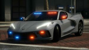 GTA 5 Chevrolet Vehicle Mod: 2020 Chevrolet Corvette C8 Unmarked (Featured)