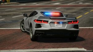 GTA 5 Chevrolet Vehicle Mod: 2020 Chevrolet Corvette C8 Unmarked (Image #2)