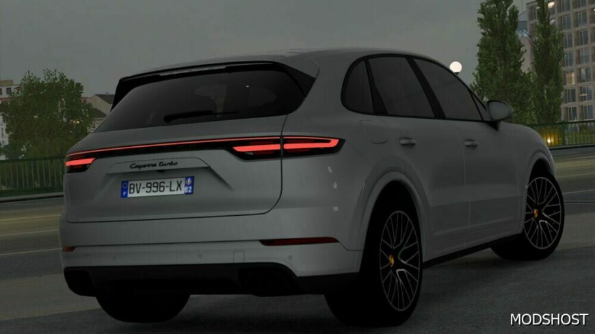 ETS2 Porsche Car Mod: Cayenne Turbo 2022 E3 V1.2 1.50 (Featured)