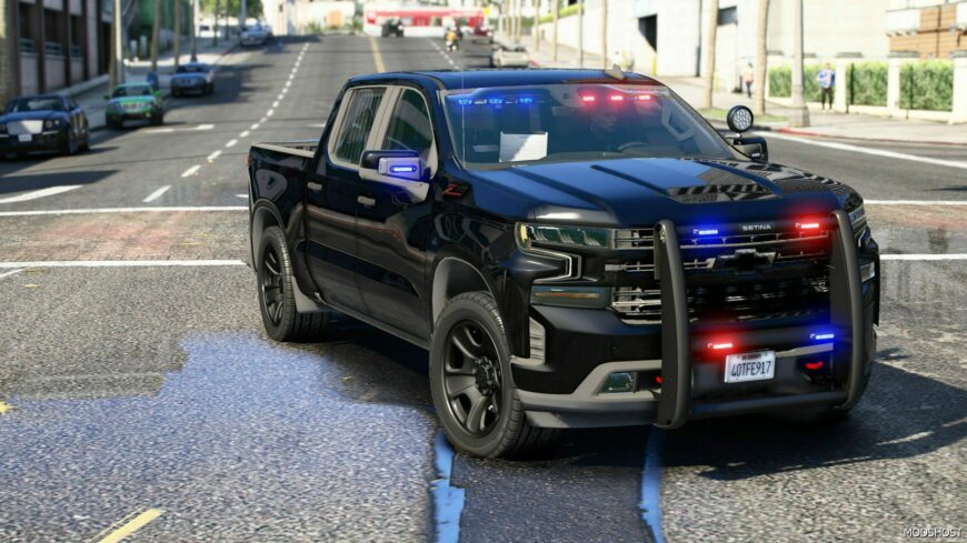 GTA 5 Chevrolet Vehicle Mod: Silverado Z71 Unmarked (Featured)