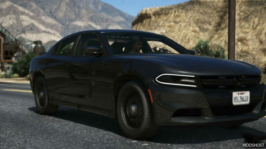 GTA 5 Dodge Vehicle Mod: 2018 Dodge Charger Unmarked (Featured)