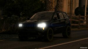 GTA 5 Jeep Vehicle Mod: 2018 Jeep Trackhawk Whelen Unmarked Lspd (Image #4)