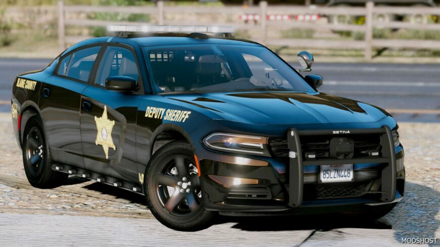 GTA 5 Dodge Vehicle Mod: 2018 Dodge Charger Blaine County Sheriff (Featured)