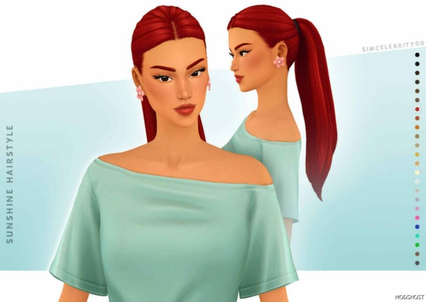 Sims 4 Female Mod: Sunshine Hairstyle – #2 (Featured)