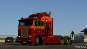 ETS2 Kenworth Mod: Asuka Langley Skin for Overfloater Kenworth K100-E (Image #2)