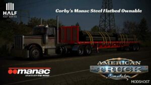 ATS Mod: Manac Steel Flatbed Trailer 1.49 (Featured)