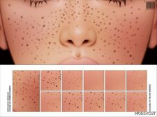 Sims 4 Makeup Mod: Details N62 V1 Freckles (Featured)