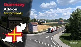 ETS2 ProMods Map Mod: Guernsey – Promods Addon (Featured)