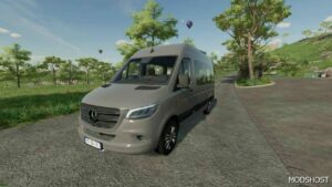 FS22 Mercedes-Benz Vehicle Mod: Sprinter Tourer Catteau Voyages V1.1 (Featured)