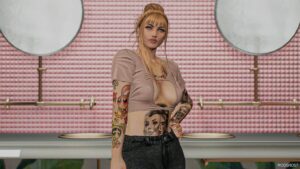 GTA 5 Player Mod: Bella TOP for MP Female (Image #2)