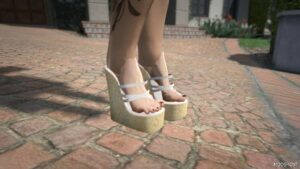 GTA 5 Player Mod: Sandal Wedges for MP Female (Image #2)