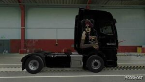 FS22 MAN Mod: TG3 TGX Skull Girl Skin (Image #2)