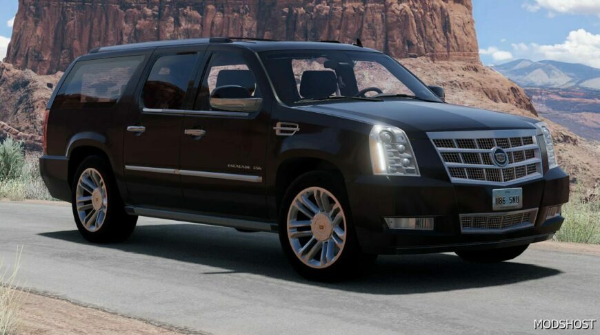 BeamNG Cadillac Car Mod: Escalade ESV V3.0 0.32 (Featured)