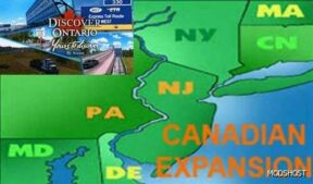 ATS Map Mod: Delaware - NEW Jersey - NEW York Add-On V1.8 (Featured)