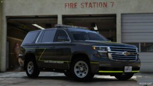 GTA 5 Chevrolet Vehicle Mod: 2018 Chevrolet Tahoe SA Fire (Featured)