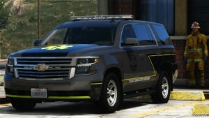 GTA 5 Chevrolet Vehicle Mod: 2018 Chevrolet Tahoe SA Fire (Image #2)