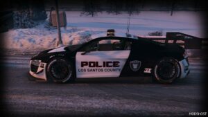 GTA 5 Audi Vehicle Mod: R8 LMS Pursuit Edition (Image #5)