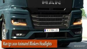 ETS2 MAN Part Mod: TGX 2020 Animated Blinkers Headlights V2.0.1 (Featured)