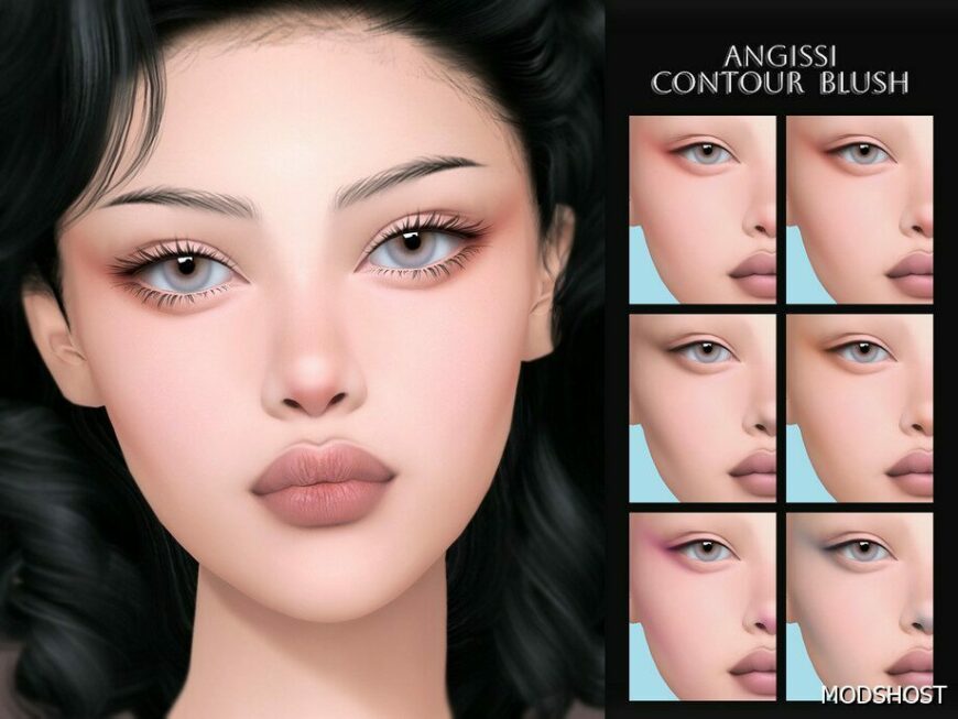 Sims 4 Female Makeup Mod: Contour Blush (Featured)