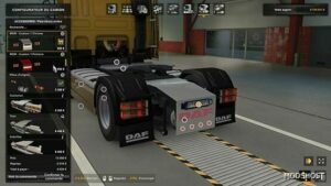 ETS2 DAF Part Mod: Rear Bumper DAF XF 105 CHS 4×2 (Featured)