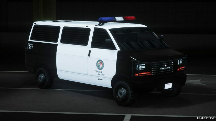 GTA 5 Vehicle Mod: Livery Consistency FIX – Police Transporter Replace (Featured)