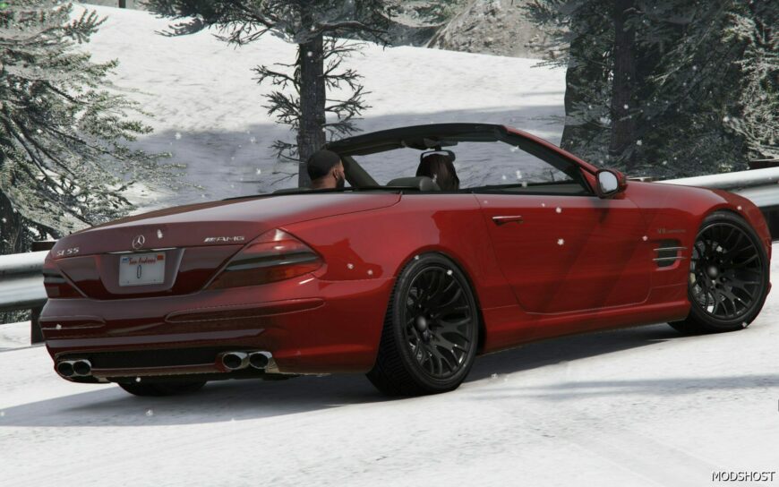 GTA 5 Mercedes-Benz Vehicle Mod: 2002 Mercedes-Benz SL55 AMG (R230) Add-On | Replace V2.0 (Featured)