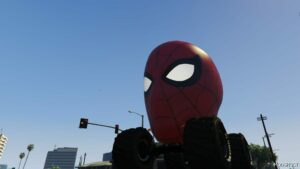 GTA 5 Vehicle Mod: Spider MAN Head Monster Truck Final (Image #3)