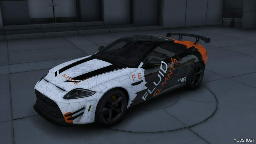 GTA 5 Jaguar Vehicle Mod: Xkr-S GT Fluid Elmnts (Featured)