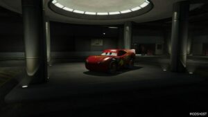 GTA 5 Vehicle Mod: Lightning Mcqueen Mod Addon OIV (Featured)