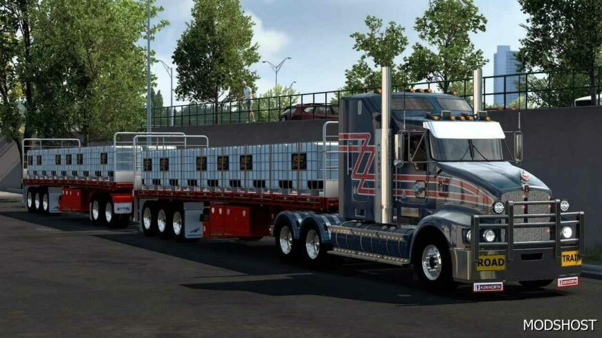 ATS Kenworth Truck Mod: T608 Flattops + Trailer 1.49 (Featured)