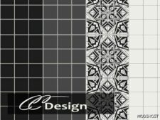 Sims 4 Mod: Wall Tiles in Black and White (Featured)