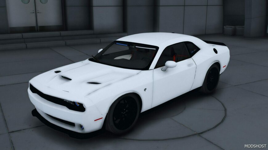 GTA 5 Dodge Vehicle Mod: 2016 Dodge Challenger SRT Hellcat Unmarked (Featured)