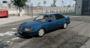 BeamNG Audi Car Mod: 100 (C4) Stock  S  Stance 0.32 (Image #3)