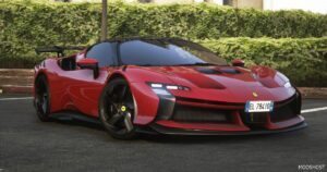 GTA 5 Ferrari Vehicle Mod: Sf90Xx Stradale 2024 Add-On / Tuning / Lods / Template /Fivem / Replace (Featured)