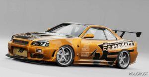 BeamNG Nissan Car Mod: Skyline R34 V5.6 0.32 (Image #2)