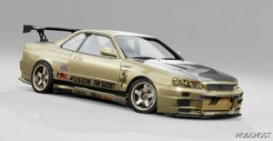 BeamNG Nissan Car Mod: Skyline R34 V5.6 0.32 (Featured)