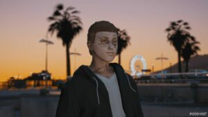 GTA 5 Player Mod: LIL XAN Face Tattoos / Premade / MP Male (Image #3)